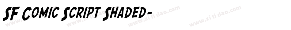 SF Comic Script Shaded字体转换